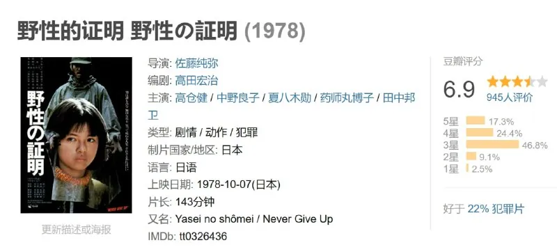 野性的证明（1978）