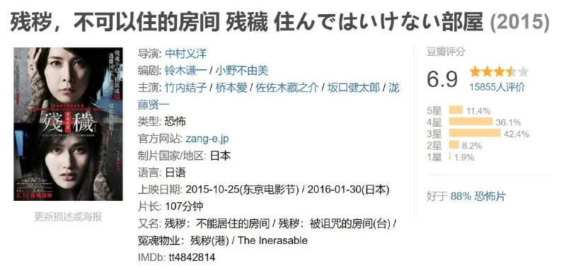残秽，不可以住的房间（2015）